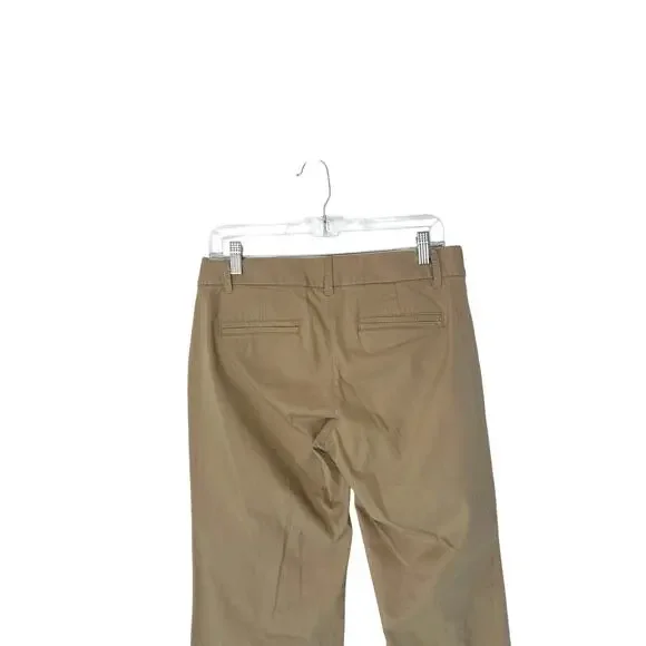 J.Crew‎ City Fit Pants Tank Khaki Stretch Boot Cut Office Work Career Size 2S - Picture 7 of 9